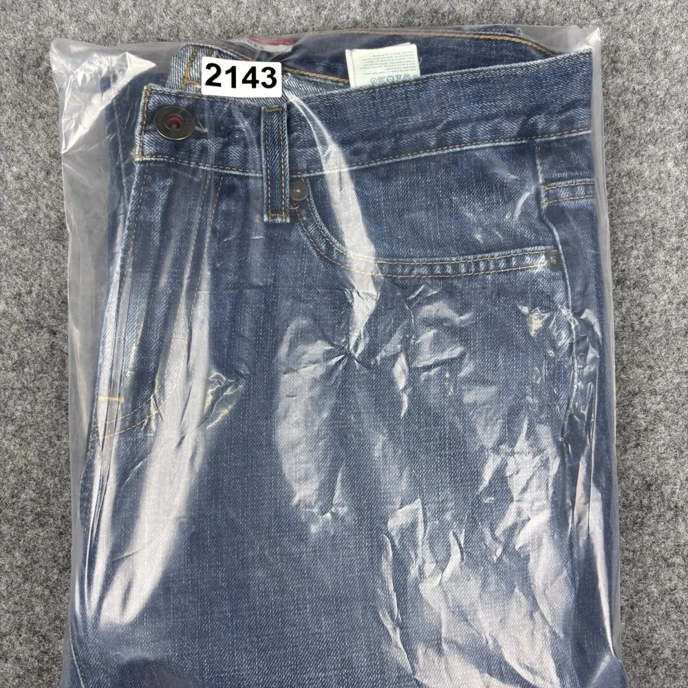 Tommy Hilfiger Jeans Mens 30x32 Straight Leg Dari Wash Blue Denim Casual Classic